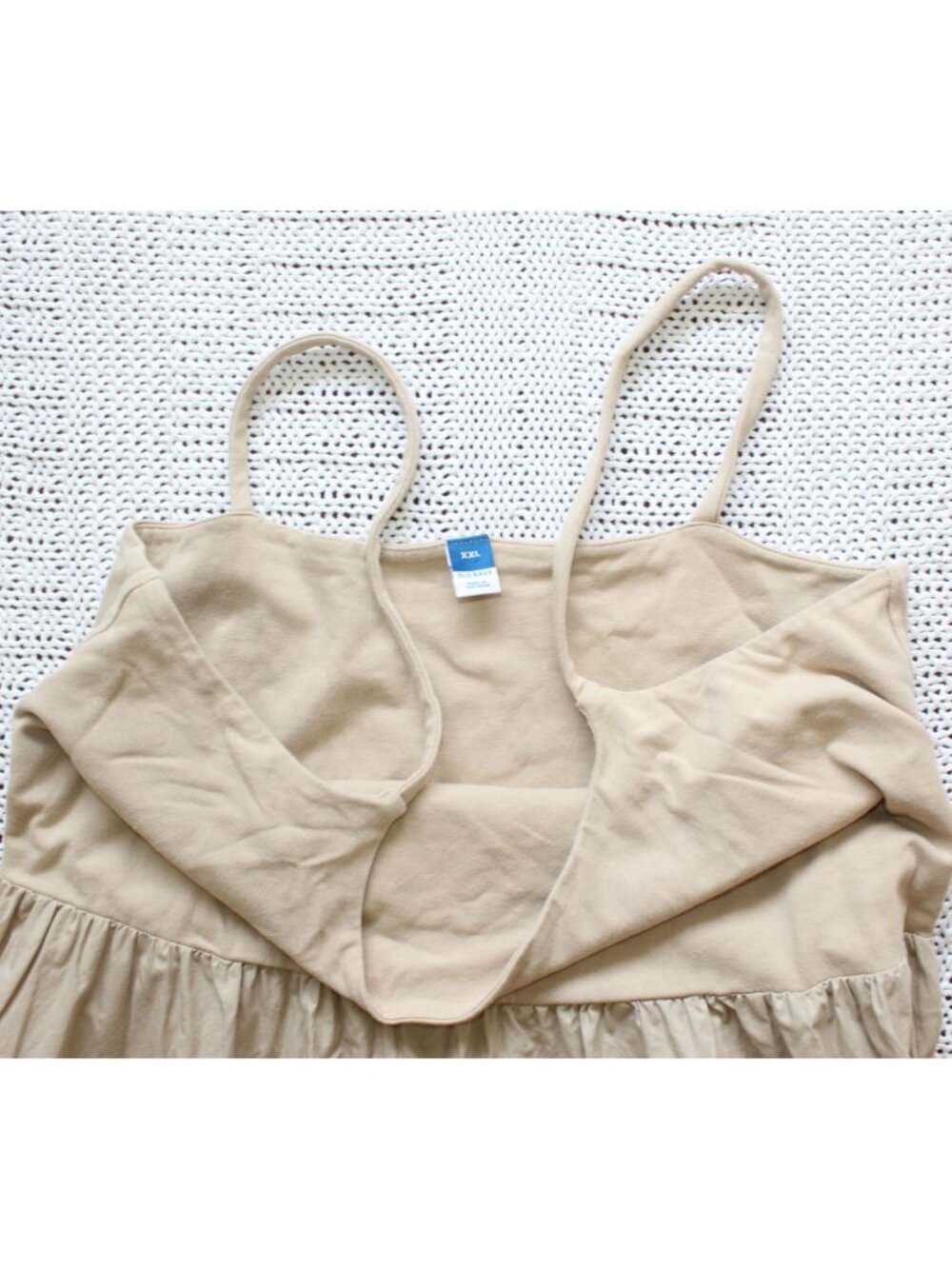 Old Navy Knit Tank Maxi dress XXL Dried Linen Cotton sleeveless summer Vacation - Picture 9 of 10